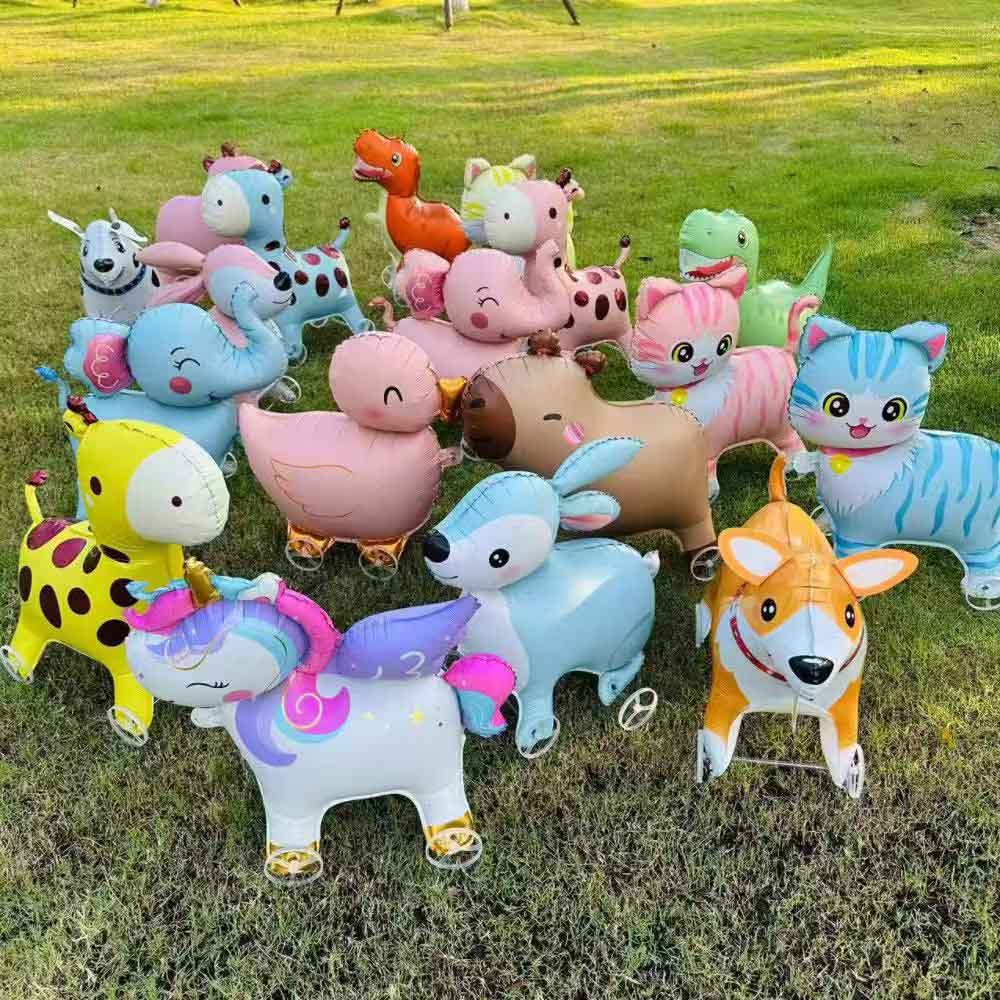 3D 스탠딩 동물 호일 풍선