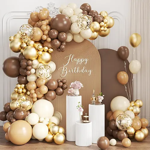 카멜 컬러 풍선 아치 키트