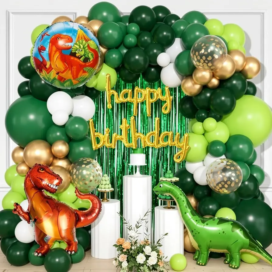 공룡 생일 풍선 화환