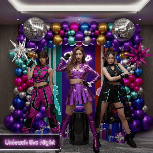 디스코 벌룬 아치 키트