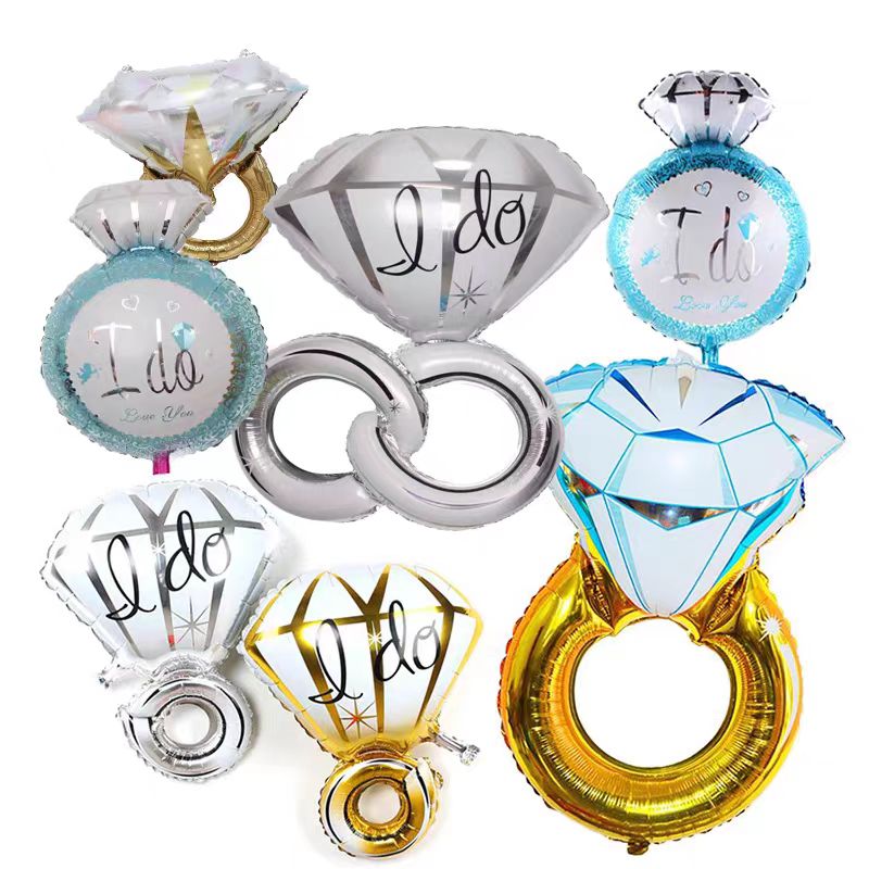 약혼 반지 호일 풍선
