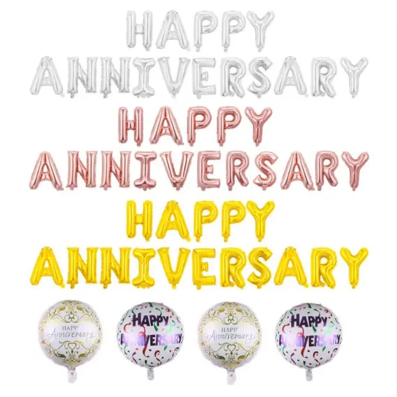 기념일 축하 호일 풍선 장식