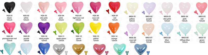Heart latex balloon